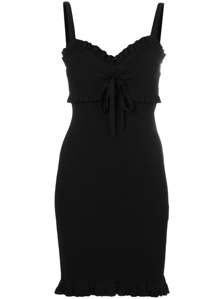 Kenzo Ribbed Bow Tie Dress - Black
