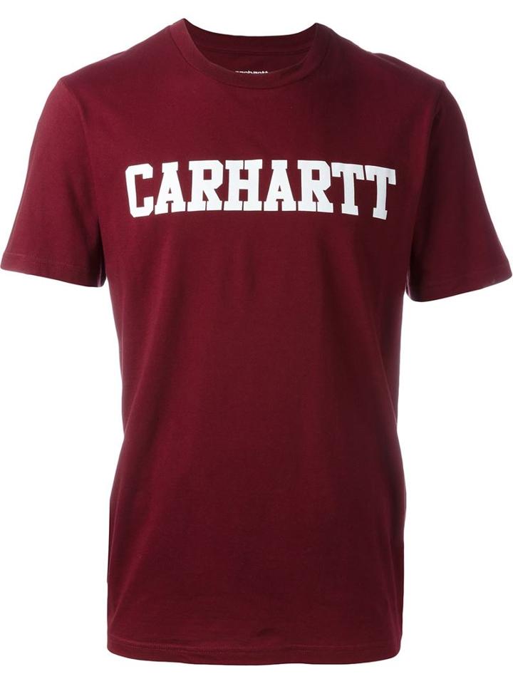 Carhartt Logo Print T-shirt, Men's, Size: S, Pink/purple, Cotton
