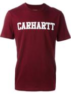 Carhartt Logo Print T-shirt, Men's, Size: S, Pink/purple, Cotton