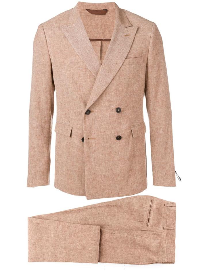 Tonello Double Buttoned Two-piece Suit - Neutrals