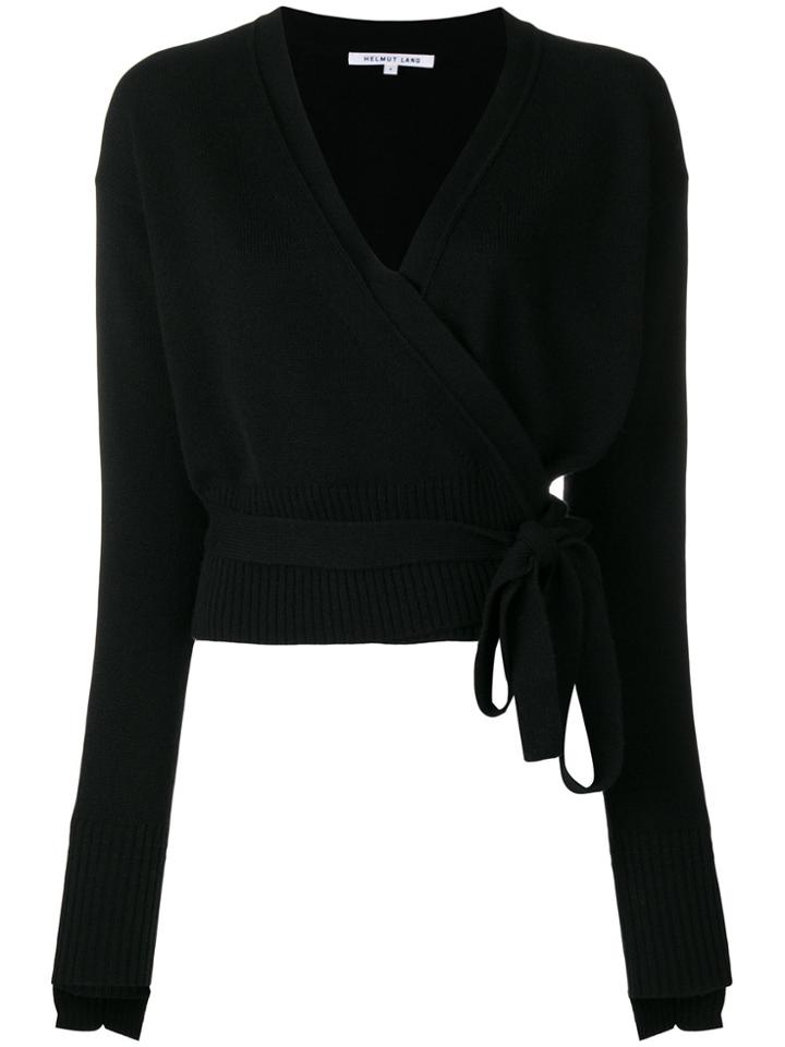 Helmut Lang Cashmere Wrapped Blouse - Black