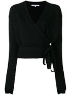 Helmut Lang Cashmere Wrapped Blouse - Black
