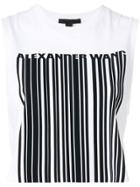 Alexander Wang Exclusive Crewneck Crop Top With Bonded Barcode -