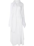 Y / Project Turtleneck Maxi Jersey Dress - White