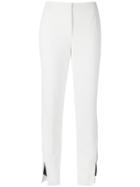 Mara Mac Contrasting Panels Trousers - White