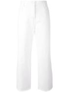 Each X Other - Fringed Seam Jeans - Women - Cotton - 29, White, Cotton