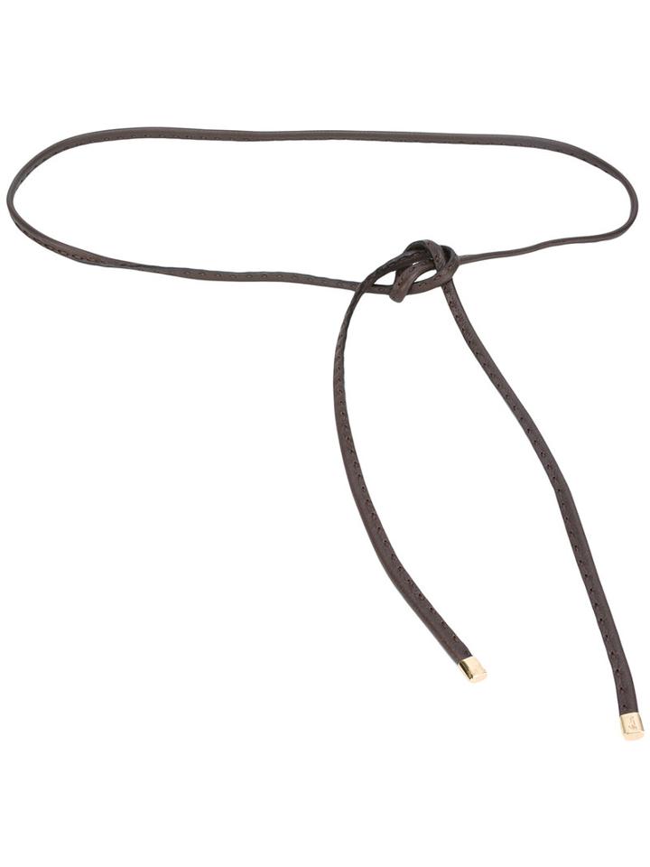 Brioni Thin Belt, Women's, Brown, Leather