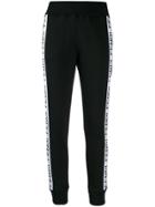 Fendi Roma/amor Logo Tape Track Pants - Black