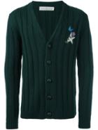 Golden Goose Deluxe Brand Ribbed Cardigan, Men's, Size: Medium, Green, Virgin Wool