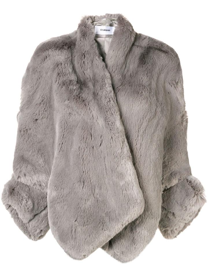 Hussein Chalayan Cut-out Detail Jacket - Grey