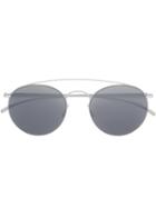 Mykita Mykita X Maison Margiela Round Frame Sunglasses, Adult Unisex, Grey, Stainless Steel