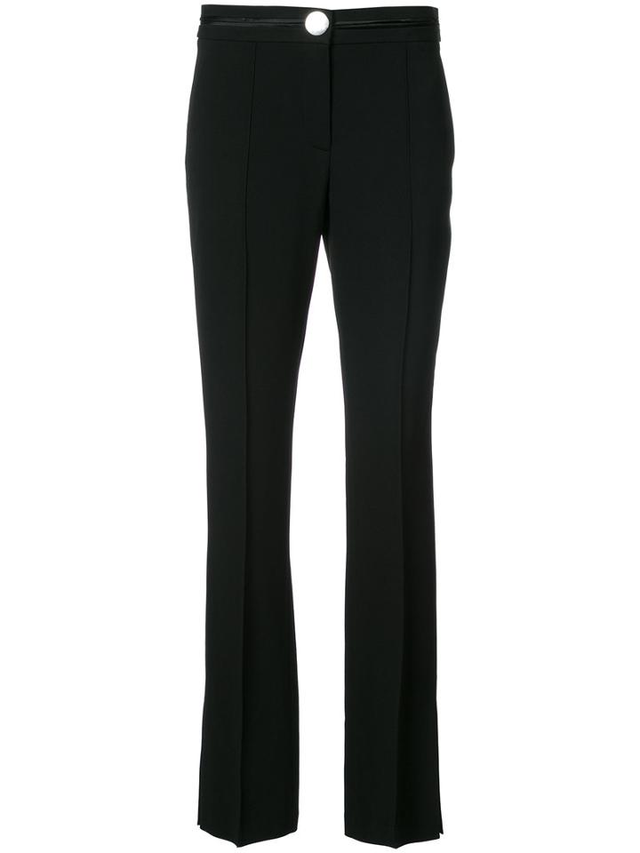 Alexander Wang - Straight Leg Trousers - Women - Acetate/viscose/spandex/elastane - 4, Black, Acetate/viscose/spandex/elastane