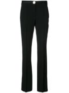 Alexander Wang - Straight Leg Trousers - Women - Acetate/viscose/spandex/elastane - 4, Black, Acetate/viscose/spandex/elastane