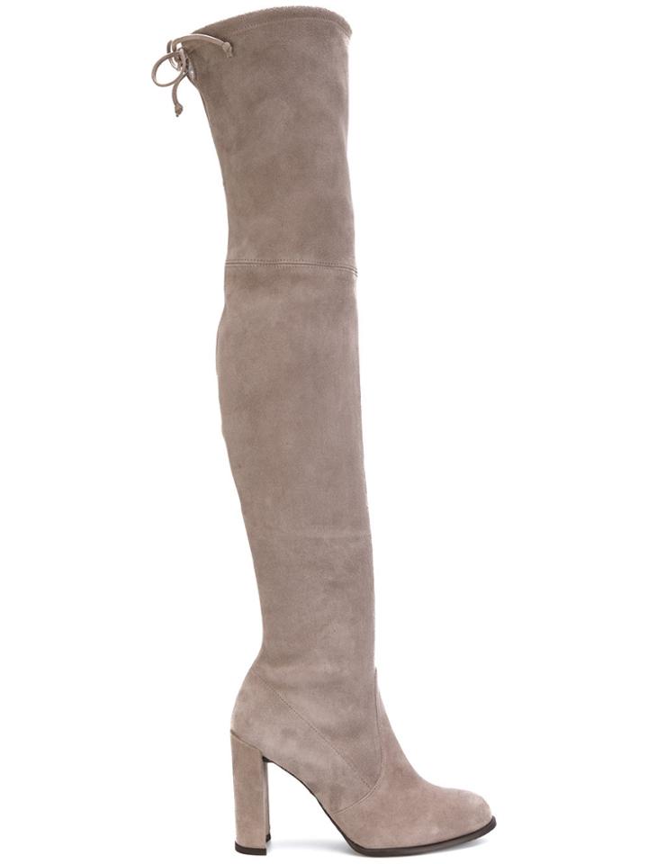 Stuart Weitzman Highland Boots - Nude & Neutrals