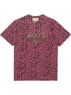 Gucci Oversize T-shirt With Gucci Logo - Pink