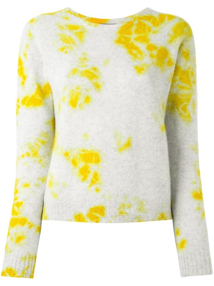 Suzusan Tie Dye Jumper, Women's, Size: Medium, Yellow/orange, Cashmere