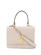 Casadei Logo Top-handle Tote - Metallic