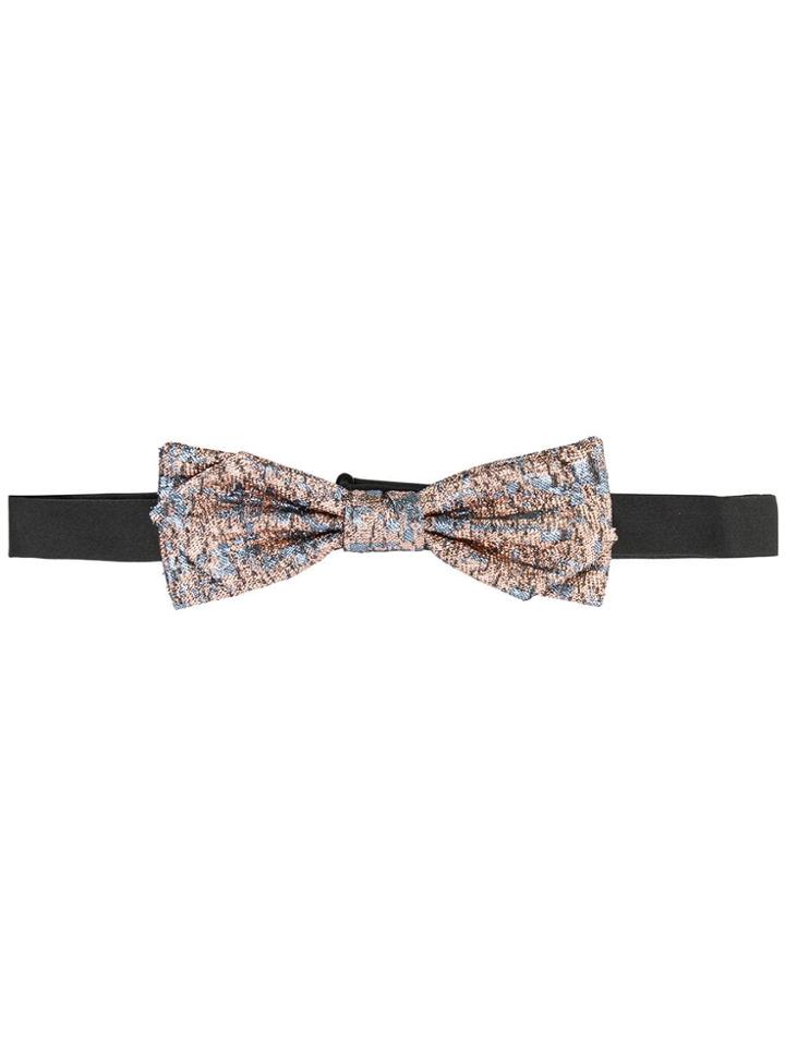 Dolce & Gabbana Jacquard Bow Tie - Neutrals