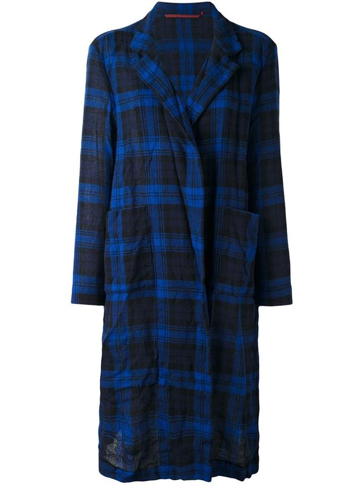 Daniela Gregis Plaid Single Breasted Coat