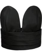 Jeremy Scott Pleated Bralette Top, Women's, Size: 44, Black, Rayon/polyester