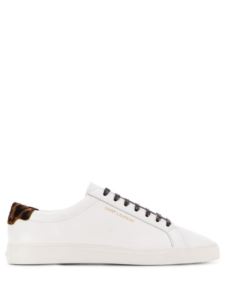Saint Laurent Lace-up Sneakers - White