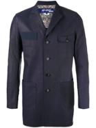 Junya Watanabe Comme Des Garçons Man Multi-pockets Midi Coat - Blue