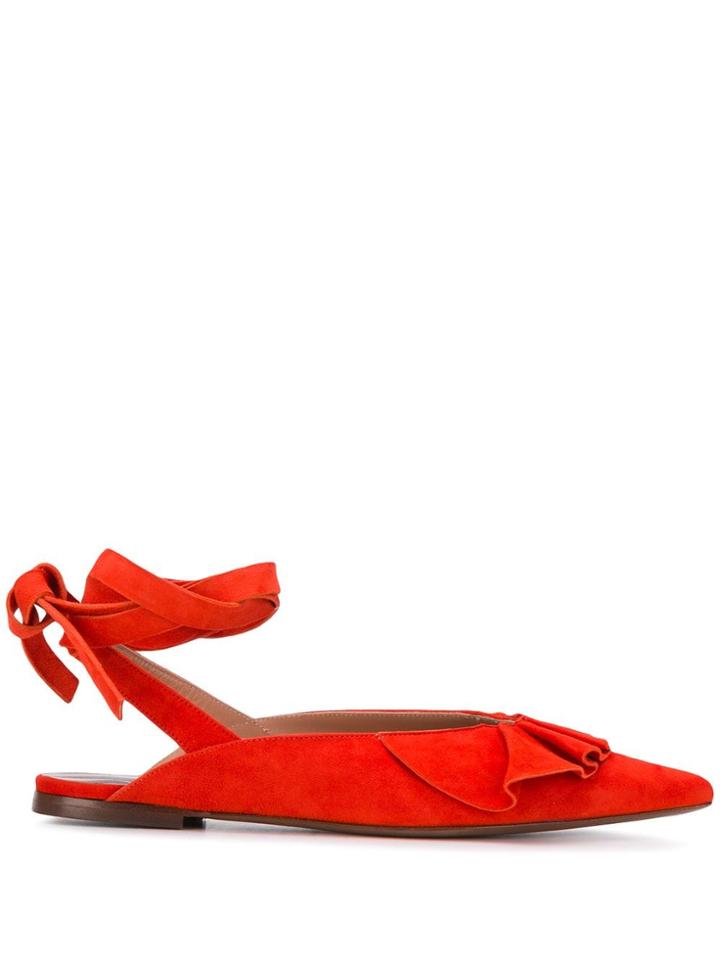 L'autre Chose Pointed Toe Shoes - Orange