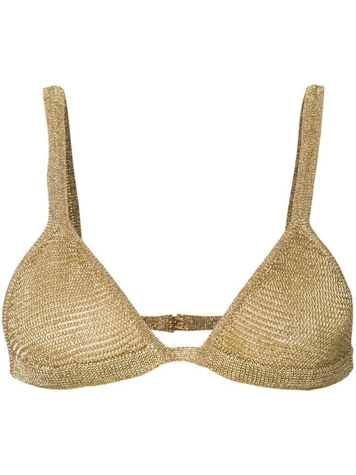 Balmain - Knitted Bralette - Women - Acrylic/polyester - 40, Grey, Acrylic/polyester