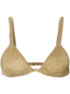 Balmain - Knitted Bralette - Women - Acrylic/polyester - 40, Grey, Acrylic/polyester