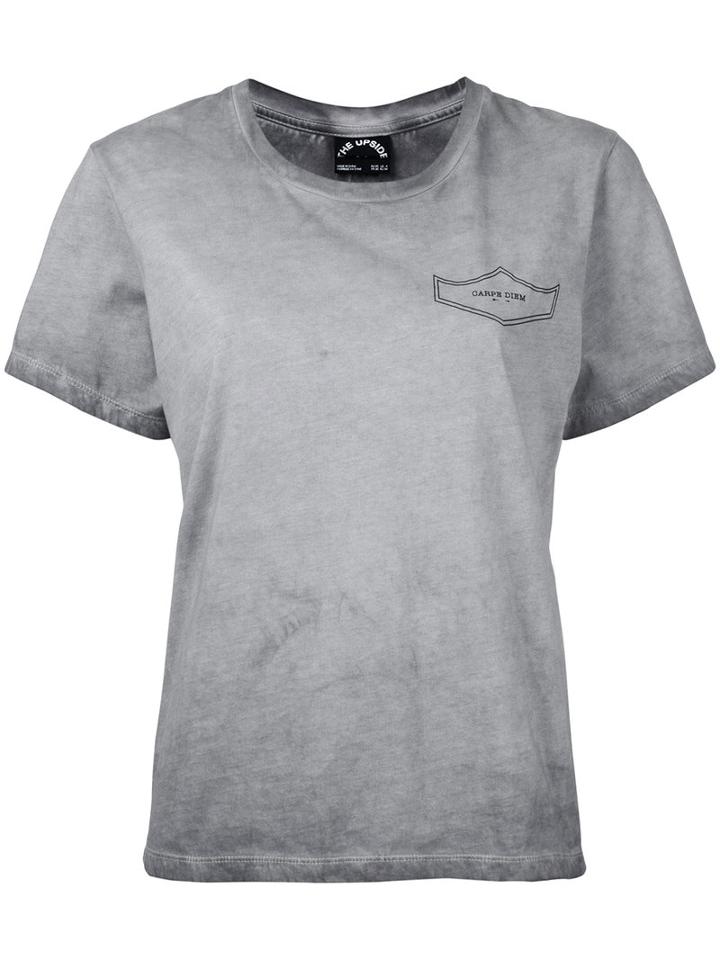 The Upside - Carpe Diem T-shirt - Women - Cotton - Xs, Grey, Cotton
