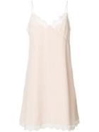 Chloé Lace Trimmed Shift Dress - Pink