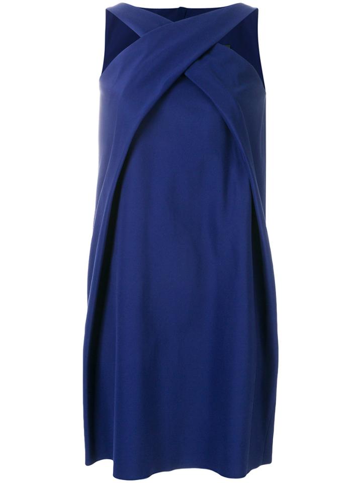 Paule Ka Halter Neck Shift Dress - Blue