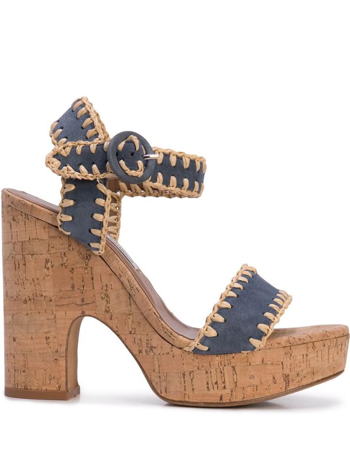 Tabitha Simmons Elena Whip Platform Sandals - Brown