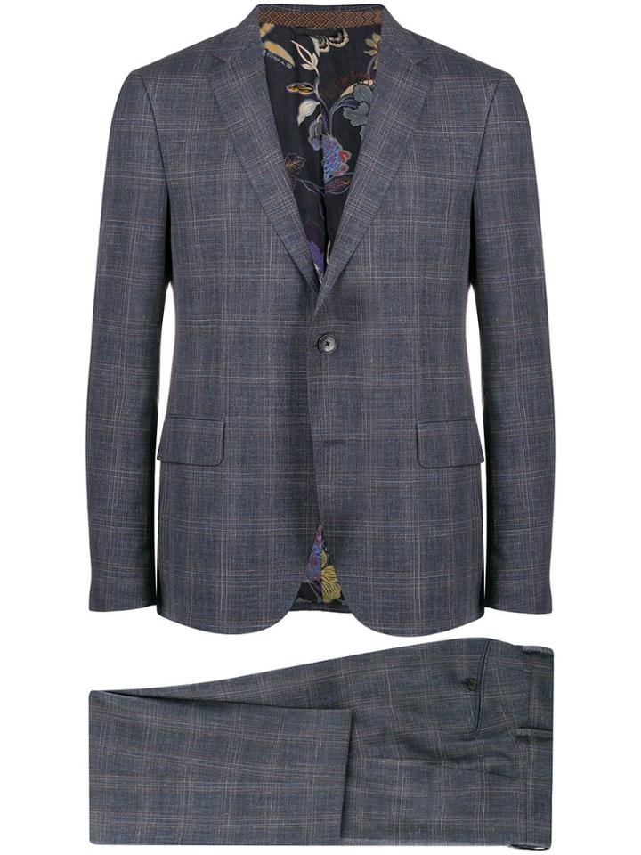 Etro Two Piece Slim-fit Suit - Grey