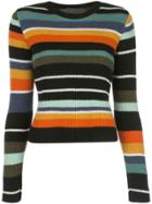 The Elder Statesman Knit Striped Jumper - Multicolour