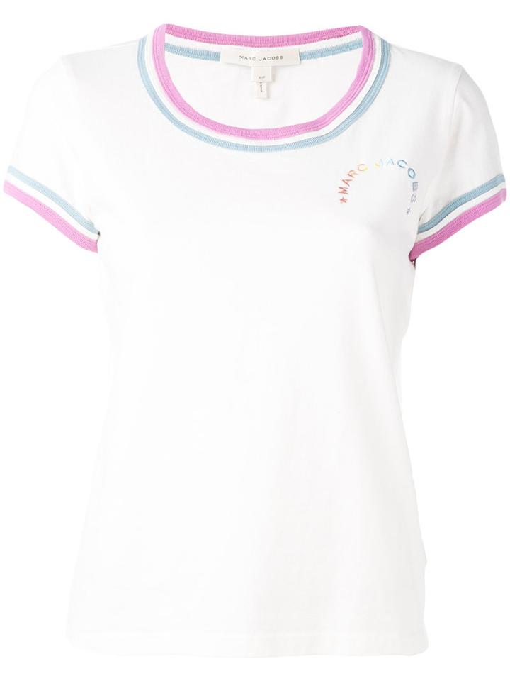 Marc Jacobs Mj Rainbow T-shirt, Women's, Size: Small, White, Cotton