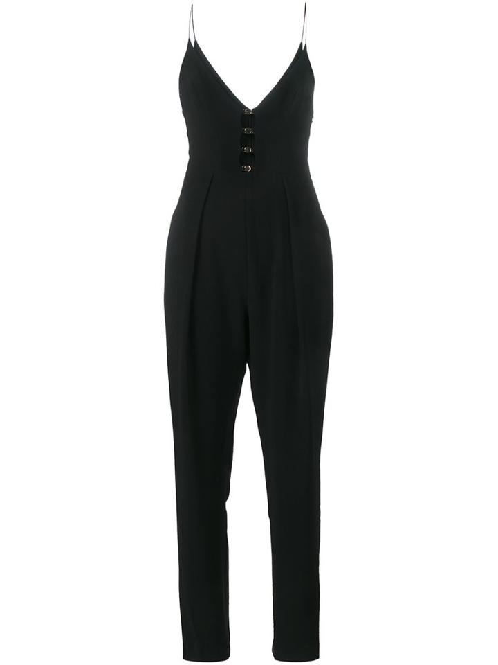 Zimmermann Cut-out Embellished Jumpsuit, Women's, Size: 3, Black, Polyester/spandex/elastane