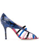 Emilio Pucci Strappy Colour-block Pumps - Blue