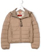 Parajumpers Kids Juliet Hooded Puffer Jacket, Girl's, Size: 6 Yrs, Nude/neutrals