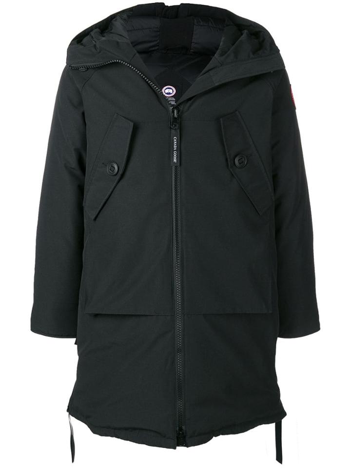 Canada Goose Hooded Padded Coat - Black