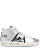 Premiata Tayld High Top Sneakers - Silver