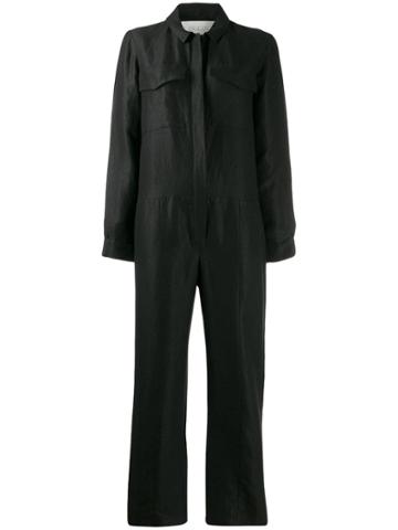Loulou Utility Jumpsuit - Black