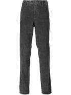Pt01 'washed Cord' Tapered Trousers, Men's, Size: 52, Grey, Cotton/spandex/elastane
