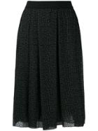 Giambattista Valli High-waisted Print Skirt - Black