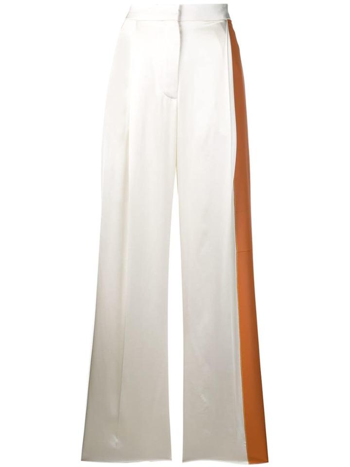 Loewe Contrast Stripe Palazzo Pants - Neutrals