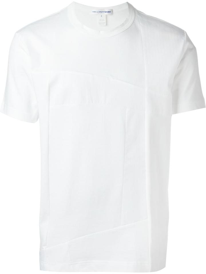 Comme Des Garçons Shirt Panel Stitch Detail T-shirt