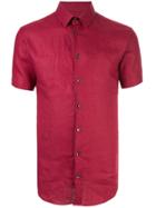 Giorgio Armani Basic Plain Shirt - Red