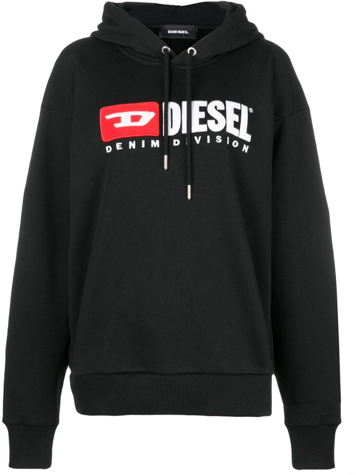 Diesel Denim Vision Logo Hoodie - Black