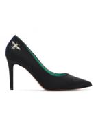 Blue Bird Shoes Embroidered Pumps - Black