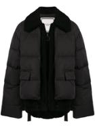 Wooyoungmi Shearling-trim Padded Jacket - Black